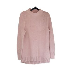 Duluth Trading Tunic Mini Dress Blush Pink Pullover Sweater Cozy Womens Large